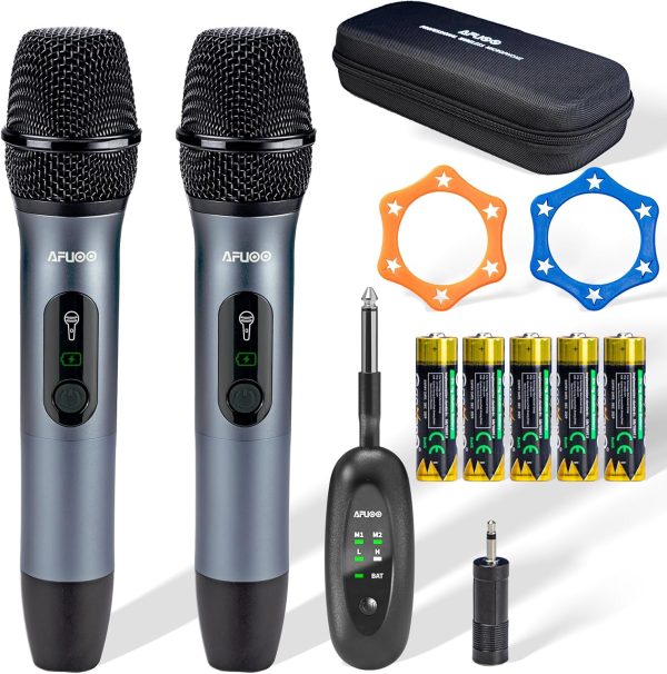 Wireless Microphones, Microphone with One-to-One Chip Connection, Controllable LED Lights, 40H Duration, 200FT Range Free Sing, Volume Control Microphone for Singing, Speech, Home Party, Youtube - Image 9